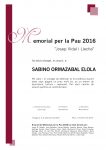 Memorial 2016 a Sabino Ormazabal Elola